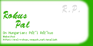 rokus pal business card